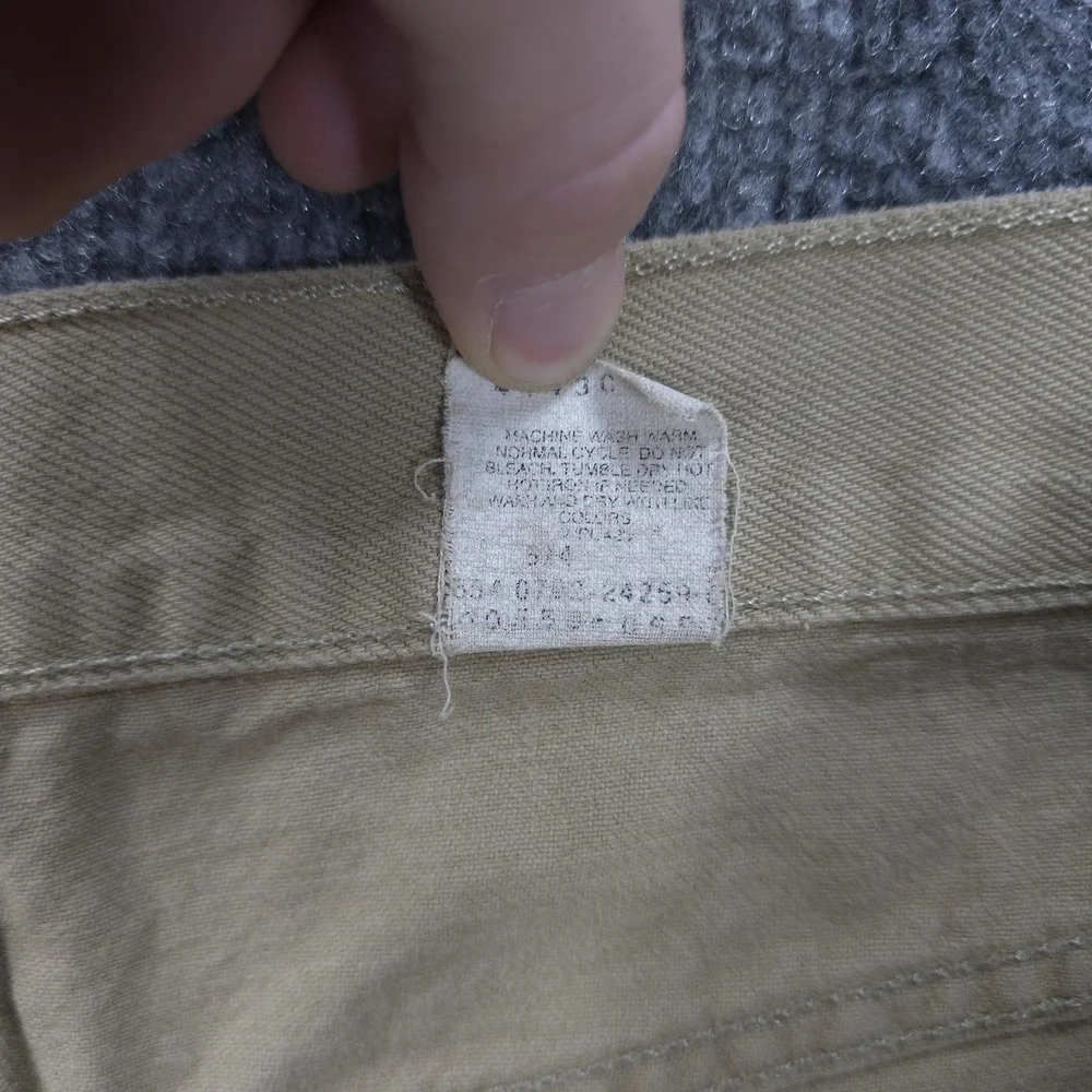 Vintage Levis Jeans Mens 36x30 Beige Denim‎ 550 Relaxed Tapered Made USA 90s